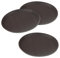 JAPCHET 3 Pcs 11 Inch Small Non Slip Round Serving Tray, 28cm Bar Serving Tray for Food Drink Coffee Tea