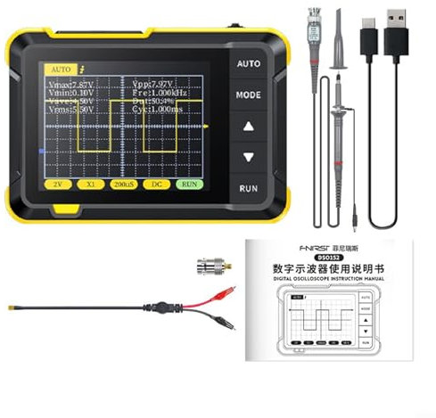 Portable Handheld Oscilloscope, Mini Digital Oscilloscope, DSO 152 Handheld Small Oscilloscope, Digital Oscilloscope Kit 200KHz, OPTION