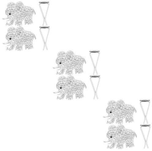 Vaguelly 6stücke Elefant Auto Lüftungsclips Dekorative Auto-diffuser Für Klimaanlage Luftauslass Zubehör Aus Kristall Und Stilvolle Innendekoration Für Ihr Fahrzeug
