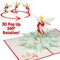 LINPOPUP®, Pop-Up Karte Weihnachten, Weihnachtskarte, ausgefallene Geschenke für Freunde & Familie, Rotierender Engel mit Flöte, N462