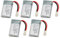 5 Pièces 3.7V 550mAh, pour Hubsan X4 H107 H107L H107D MJXRC F47 DFD F180 RC Drone Batterie Télécommande Accessoires UAV