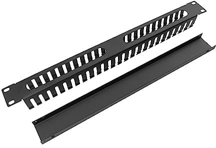 Homoyoyo 1pc Organizer Steel Rack Mount Cable Raceway for Server Rack Wire Management High-grade Material Smooth Edges for Organizing and Equipment
