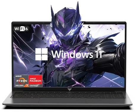 KAIGERR Laptop 2026, ΑΜD Ryzen 7 5700U(8C/16T, Up to 4.3GHz), 16GB RAM 512GB NVMe SSD, Laptop Computer, 15.6 IPS Laptop, WiFi 6, Numeric Keypad, HDMI Type-C USB 3.2 Multitasking Laptops