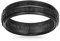 Bling Jewelry Streifen Gerillt Massiv Schwarz Matt Gehämmert Titan Mantelringe Ring Für Männer Komfort Fit 6Mm Individuelle Gravur