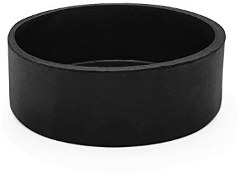 Flyshop, Stuhlbeinkappen, runder, strapazierfähiger, kratzfester Bodenschutz aus Gummi, 76 mm (7,6 cm), schwarz, 4er Pack