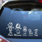Adesivi famiglia a bordo per vetri auto personalizzati colorati tanti soggetti disponibili bimbo a bordo mamma papà cane gatto Sticker baby on board