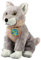 EcoBuddiez - Wolf von Deluxebase. Mittelgroß 20cm weiches Plüschtier aus recycelten Plastikflaschen. Umweltfreundliches kuscheliges Geschenk für Kinder und süß Stofftier für Kleinkinder