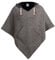 virblatt - Poncho Damen Winter | Wolle & Polarfleece | Outdoor Poncho Damen mit Kapuze warm Fleece Rollstuhl Wolljacke Wollumhang - Abajo Wolle S-M grau