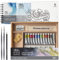 Winsor & Newton 0190815 Professional Aquarellfarbe, lebendige Wasserfarben in Künstlerqualität, hohe Farbbrillanz & Leuchtkraft, lichtecht, Archivqualität - Reiseset 12 Farben in 5ml Tuben