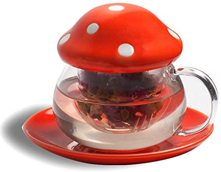 Tazza di tè di vetro tazza di tè del caffè del latte con filtro infusore