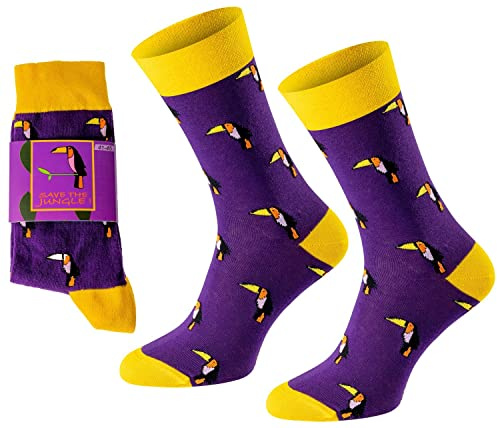 CHiLI Lifestyle Lustige Socken Damen & Herren – Bunte Baumwollsocken als Geschenkidee für Männer & Frauen, witzige Motivsocken, atmungsaktiv & bequem, Fun Freizeitsocken Größen 36-40 & 41-45