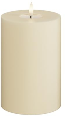 Deluxe Homeart Creme Stumpenkerze 10 * 15 cm