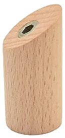 Nacnic Set de 4 Ganchos de Pared Cilíndricos | Percheros Redondos de Madera para Almacenamiento y Decoración | Adorno Minimalista y Multisusos | Tamaño corto