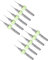 CoCud Micro PCB Perceuse Pointes, 1/8 Tige 0.3mm Coupe Bord, Tungstène Carbure Impression Circuit Carte Perceuse Pointe Applications pour CNC Perçage Gravure Machine), 1 jeu (10 pcs)