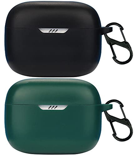 Msm-case Silicone case compatibile con JBL TUNE 230NC, [Supporta la ricarica wireless] [Custodia protettiva antiurto] Simpaticodi cartoni 3D black Green