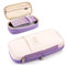 MAMUNU Mäppchen Mädchen Teenager, Federmäppchen Groß Kapazität, Schlamppermäppchen, Federtasche Mädchen, Pencil Case Aesthetic, Mäppchen Reißverschluss für Schule & Büro (Purple Beige)