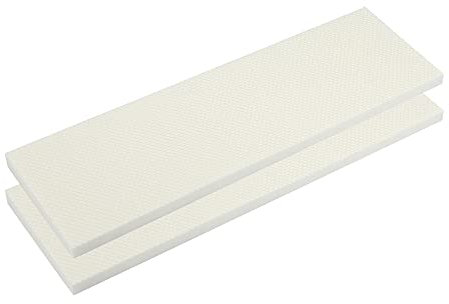 X AUTOHAUX 400x120x15mm 2pcs Auto Garage Parete Parete Porta Paraurti Protector Bianco