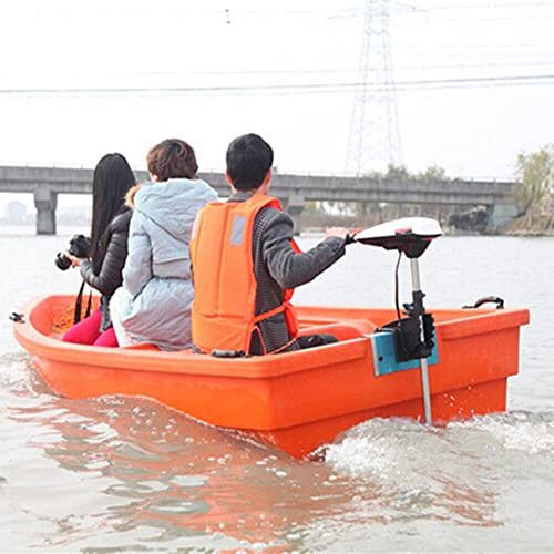 12V Elektrischer Bootsmotor Marine Trolling Motor 600W 65LBS Schub elektrischer Außenborder Trolling Motor für Schlauchboote Kajaks (1420 R/min, max Geschwindigkeit 8 KM/H)