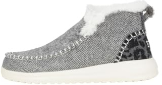 Hey Dude Women's DennyMoc Toe Boots, black, 8 UK