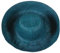 Miro Boho Chic Chapeau Ibiza Moyen Pratique et Chic Pamela à Aile Moyenne réalisée à Rafia de Madagascar Pamelas pour Mariages. Chapeau de Plage Femme Paille. Turquese, Taille Unique
