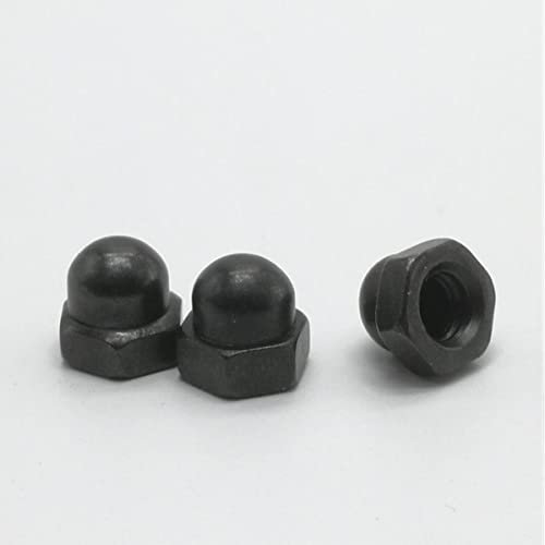 2 Stück 20 Stück DIN1587 Messing Stahl mit schwarzem Edelstahl Hutmuttern M3 m4 m5 m6 m8 m10 m12 Hutmutter Eichel Kuppelkopf Sechskantmuttern-M8 5 Stück, Stahl mit Schwarz