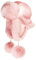 Futrzane Fliegermütze - Schapka Uschanka Damen - Fell Trapper Mütze aus Leder (One Size, Rosa - Rosa Siberian)