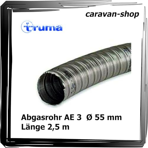2,5 m Abgasrohr AE 3 Ø 55 mm für truma S 3004 S 3002 S 2200 Kamin Dachkamin
