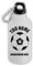 MOCHEIA SHOP Borraccia Termica Tifoso Bianco Nero Calcio personalizzabile con nome e numero in alluminio termico capacità 500 ml idea regalo Tifoso Bianco Nero