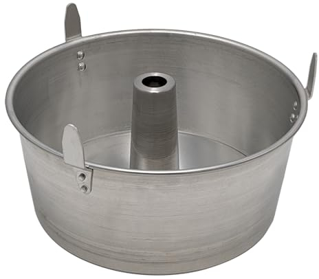 Sicignano | Set 3 Ruoto Americano Ø24 con Piedi Stampo in Alluminio per Ciambellone Chiffon Cake Angel Food Made in Italy