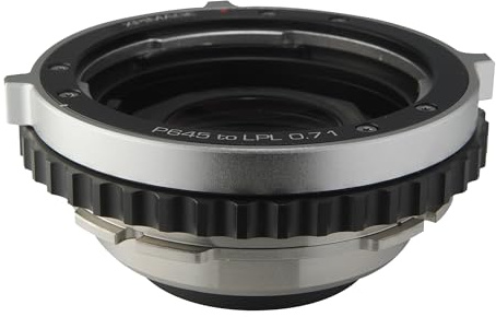 XPIMAGE 0,71-facher optischer Brennweitenreduzierer-Speed-Booster-Adapterring, kompatibel mit Pentax 645-Objektiv und LPL-Kinokamera