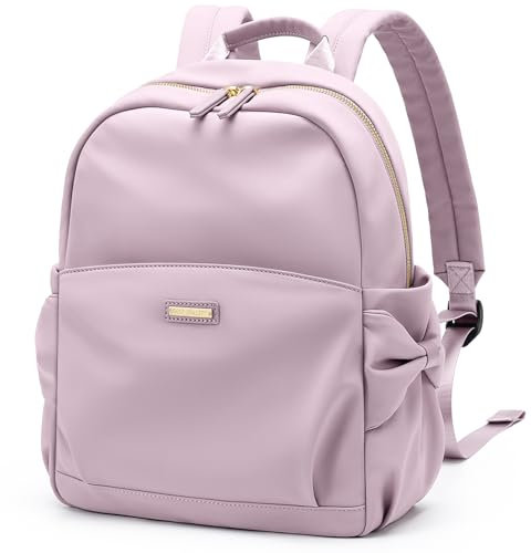 GOLF QUALITY Mini Ultra Leggero Casual Zaino da Donna Zainetti Giornaliero da Bambina Daypack, Zaino Donna Elegante Borse a Zainetto per Viaggio Lavoro Scuola Rosa Lilla