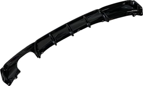 Heck Spoiler Lippe Heckansatz ABS Kunststoff für Endschalldämpfer links für BMW F30 F31 mit M Paket Schwarz Glanz