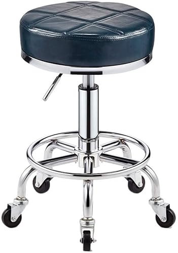 Sgabello idraulico con ruote, altezza regolabile, sgabello girevole per un comfort di vita calda