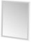 LOLAhome - Espejo de Pared Rectangular Decorativo con Marco de 2 Colores Blanco y Plata de 44x55 cm para recibidor, Entrada o baño