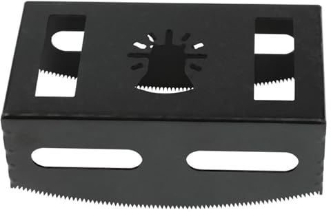 Meichoon Square Slotting Knife Woodworking Square Slotting Saw Blade Stainless Steel Slot for Oscillating Electric Multitool Cutting Drywall Plastic Metal Wood DC611