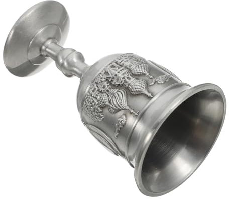 TOPBATHY Mittelalterlicher Aus Metall Vintage- Für Tischdekoration Mit Detaillierten Schnitzereien Retro-Becher Für Zuhause Und Büro