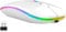OOYES Wireless Mouse, 2.4GHz with USB Mini Receiver, Multi-Device Rechargeable Wireless Mouse,Computer Wireless Rechargeable RGB Backlight Mice For PC, Mac-book, i-Pad, Laptop, Tablet (White)