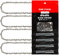 RAINHOL 16 Inch Chainsaw Chain, 56 Drive Links, 3/8 LP Pitch .050 Gauge, Fits Craftsman, Echo, Poulan, Greenworks and More (4 Pack)