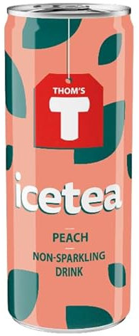 Thom's T Ice Tea Peach, Pfirsich Eistee still, 250ml Dose (24er Pack, inkl. 6€ Pfand)