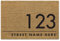 A1 Graphics Ltd Brush Door Mat Personalised Front Door Mat First Home Couple's Gift Modern Address