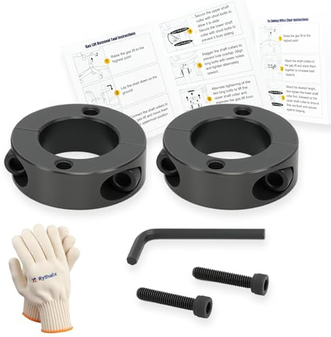 Rythalix Pro 28mm Gas Lift Cylinder Removal Kit | Office Chair Saver Tools | 700lb-Rated with Poly-Cotton Gloves | Fix Sinking Chair Mechanism (Steel Construction)