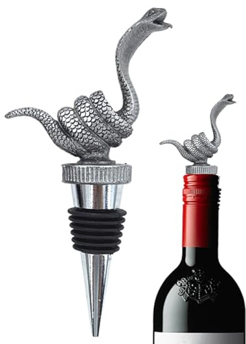 Sertosine De Vin À Tête De Serpent - Bouteille De Vin - Bouchon D'alcool Créatif | Topper Alcoolique Unique Pour Nouvel An Chinois, Saint Et Fête Des Mères | Boire
