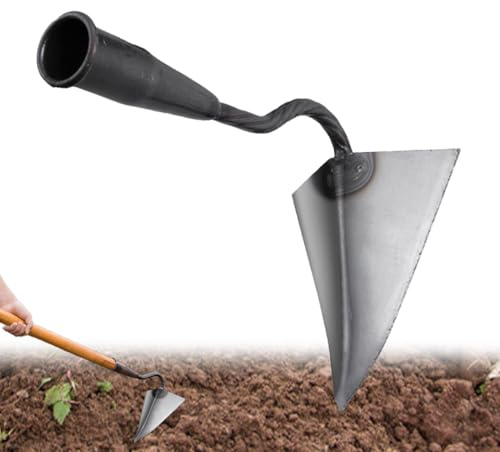 ycezw Gartenhacke – Hacke für Boden | Dreieckige Hacke ergonomisch für Unkrautbekämpfung Garten Beete und Rasen mit optimalem Komfort