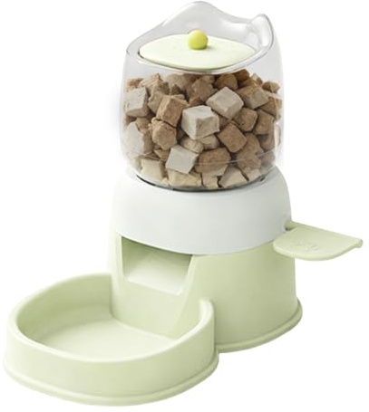 Automatischer Futterspender für Katzen, Futternapf mit gepresstem Design, 2 l, Futterbehälter für Katzen, für Haus, Büro, Indoor, Outdoor, Garten, Tierhandlung, Voliere, Käfig
