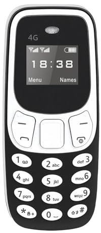 VBESTLIFE 4G-entsperrtes Telefon für Senoir, Dual-SIM-Dual-Standby, SOS-, MP3, 4G LTE 2G-Handy für den Täglichen Gebrauch (Black)