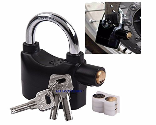 LB Alarm Lock High Security Alarm Siren Heavy Duty Padlock water proof