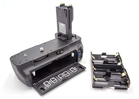 vhbw Battery Grip compatible with Canon EOS 5D Mark 2, 5D Mark II Digital Camera SLR DSLR, incl. Mode Dial