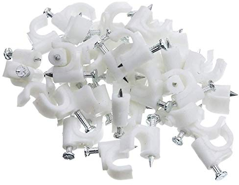 Kabelschellen Nagelschellen Kabel-Schellen mit Nagel 4-18mm Menge auswählbar 14mm 500 Stück