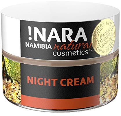 Nara Nachtcreme, Naturkosmetik, reichhaltige Gesichtscreme für trockene und empfindliche Haut (1x50 ml)