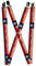 Buckle-Down Herren Strapse-Texas Hosenträger, Mehrfarbig, Einheitsgröße